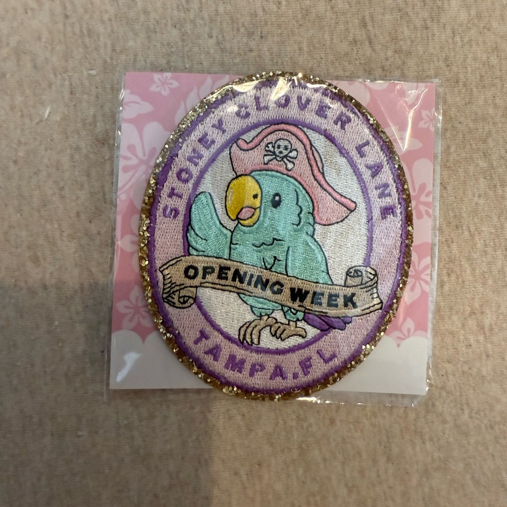 STONEY CLOVER TAMPA OPENING WEEKEND PARROT PATCH RARE HTF EXCLUSIVE TO EVENT NEW
